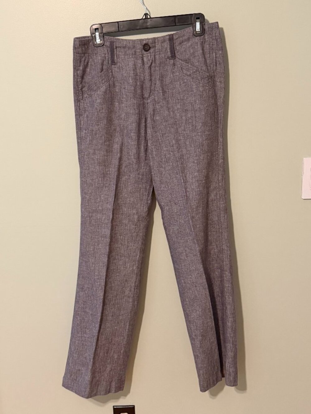 Size 6 Linen-cotton blend women's trousers